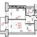 1-комнатная квартира, ЧЕРЕПОВЕЦ, УЛ. ПЕРВОМАЙСКАЯ 2А 1-комнатная квартира, ЧЕРЕПОВЕЦ, УЛ. ПЕРВОМАЙСКАЯ 2А